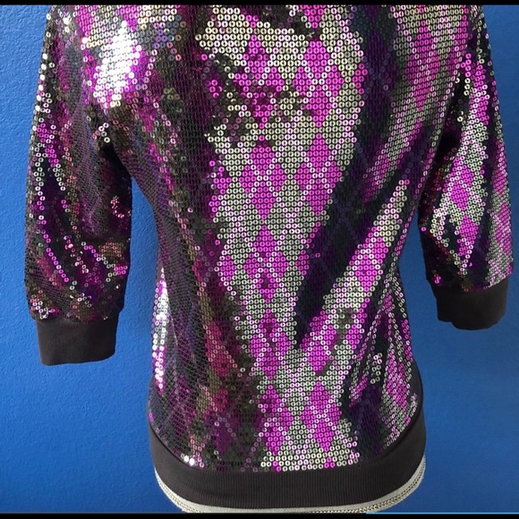 Express xs  sequin sweatshirt - Picture 6 of 9